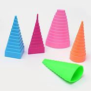 5Pcs/Set Plastic Border Buddy Quilling Tower Sets DIY Paper Craft, Mixed Color, 130x50~80x40~50mm(DIY-R067-01)