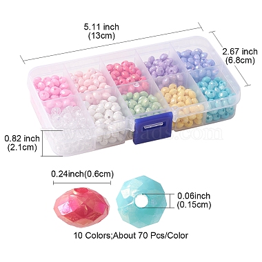 700Pcs 10 Styles AS Plastic & Opaque Acrylic Beads(MACR-FS0001-47)-5