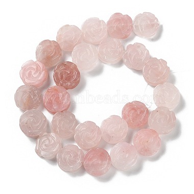 Natural Rose Quartz Beads Strands(G-B065-B16)-3