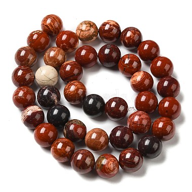 Natural Red Snakeskin Jasper Beads Strands(G-H298-A02-04)-3