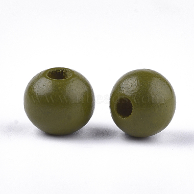 Painted Natural Wood Beads(WOOD-S049-05E)-2