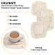 Posavasos con borlas simples de mantel individual de cuerda de algodón tejido a mano chgcraft(AJEW-CA0002-13)-4