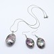 Abalone Shell/Paua Shell Jewelry Sets(SJEW-E032-02)-1