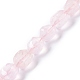 Chapelets de perles en quartz rose naturel(G-F742-03)-1