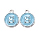 Platinum Plated Alloy Enamel Charms(X-ENAM-S118-04S-P)-1