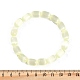 Dyed Natural Selenite Column Beaded Stretch Bracelets for Women(BJEW-I312-05C)-5