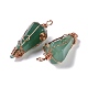 Natural Green Aventurine Copper Wire Wrapped Big Pendants(G-B073-02RG-02)-2