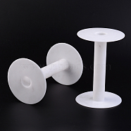 Plastic Spools, Wheel, White, 9.3x14cm(TOOL-S001-9.5x14cm-1)