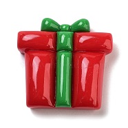 Christmas Theme Resin Cabochons, Box, 37x39x11mm(CRES-U002-01C)