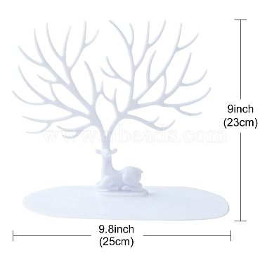 ornement de plateau d'affichage de boucle d'oreille en acrylique d'arbre de cerf(EDIS-N010-04)-3