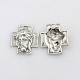 Tibetan Style Alloy Cross with Jesus Alloy Pendants for Easter Jewelry(LF10674Y)-1