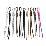 10Pcs Polyester Rope Pendant Decorations, Mixed Color, 255~258x16~21x11~12mm(HJEW-JM04464)