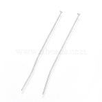 Tarnish Resistant 304 Stainless Steel Flat Head Pins, Stainless Steel Color, 50x0.7mm, 21 Gauge, Head: 2mm(STAS-L221-48P)