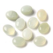 Natural New Jade Beads, No Hole, Oval, 10~10.2x8.2~8.3x5.3~5.5mm(G-C138-01A)