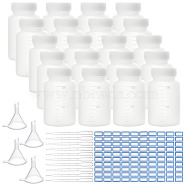 DIY Kits, with Plastic Liquid Reagent Bottles & 3ML Disposable Dropper & Mini Transparent Funnel Hopper and Label Paster, Clear, about 35pcs/set(DIY-OC0001-59)