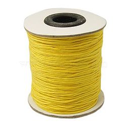 Nylon Thread, Yellow, 1mm, about 100yards/roll(300 feet/roll)(NWIR-G005-1mm-12)