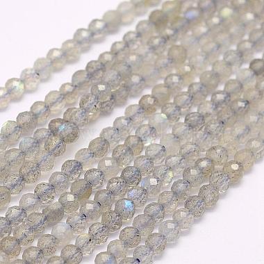 3mm Gray Round Labradorite Beads