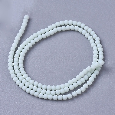 Frosted Opaque Glass Bead Strands(FGLA-G002-A10)-2