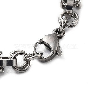 304 Stainless Steel Rope Chain Bracelet(BJEW-Z023-16P)-3