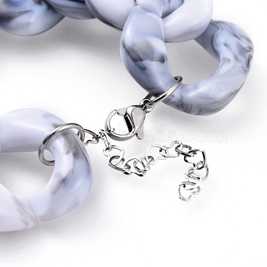 Imitation Gemstone Style Acrylic Bracelets(BJEW-JB04583)-4