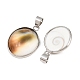 Brass Pave Natural Shell Pendants(KK-H002-01P)-4