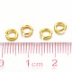 Golden Color Brass Open Jump Rings(X-JRC5MM-G)-3