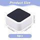 Plastic Cufflink Packing Boxes with Flip Hinged Lid(CON-WH0100-51A)-2