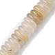 perles naturelles en agate blanc brins(G-F743-06I)-1