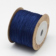 Nylon Threads, Prussian Blue, 0.6mm, about 109.36 yards(100m)/roll(NWIR-N003-0.6mm-05E)