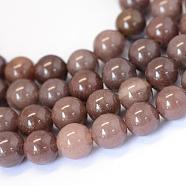 Natural Purple Aventurine Round Bead Strands, 6~6.5mm, Hole: 1mm, about 63pcs/strand, 15.5 inch(G-E334-6mm-21)