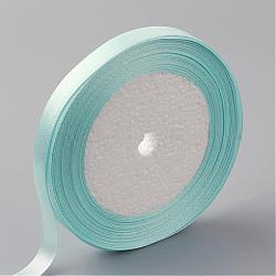 Single Face Satin Ribbon, Polyester Ribbon, Light Sky Blue, 1 inch(25mm) wide, 25yards/roll(22.86m/roll), 5rolls/group, 125yards/group(114.3m/group)(RC25mmY-013)