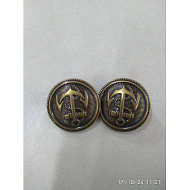 1-Hole Brass Shank Buttons(BUTT-WH0001-06-15mm)-2