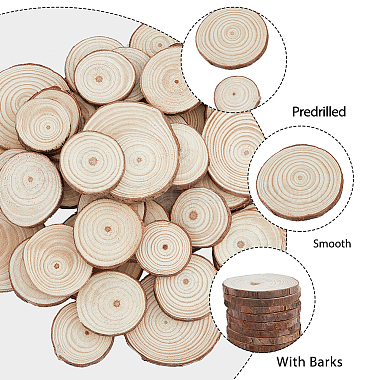 Hobbiesay 50pcs cabochons en bois de peuplier naturel inachevé(WOOD-HY0001-02)-3