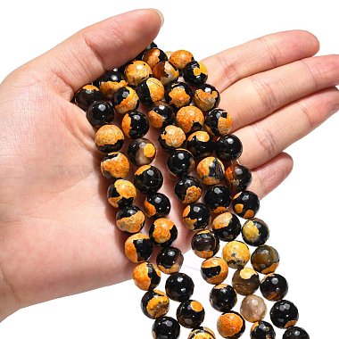 Natural Agate Beads Strands(X-G-G056-10mm-G)-5