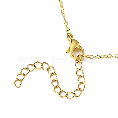 collier à pendentifs croix en laiton pour femme(NJEW-JN04911-01)-5