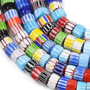 handgefertigte Millefiori-Glasperlenstr&auml;nge(LA-CBA6DF7-01)-3