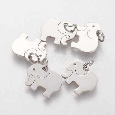 Stainless Steel Color Elephant Stainless Steel Pendants