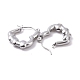 304 серьги-кольца из нержавеющей стали для женщин(EJEW-G293-20P)-2