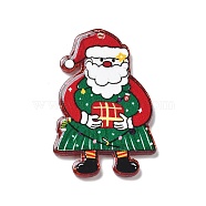 Christmas Theme Acrylic Pendants, Santa Claus, 42.5x27.5x2mm, Hole: 1.6mm(FIND-R006-03C)