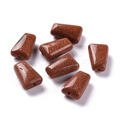 Synthetic Goldstone Beads, Trapezoid, 12x8x5mm, Hole: 1.2mm(G-M379-29)