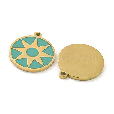 316 Surgical Stainless Steel Enamel Pendants(STAS-M073-15G)-2