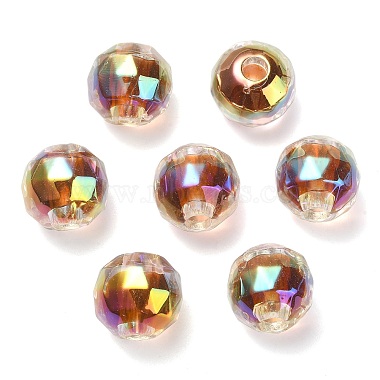 Placage uv perles européennes acryliques transparentes(OACR-F004-03C)-2