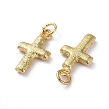 Textured Brass Pendants(X-ZIRC-G160-52G)-2