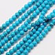 Synthétiques chinois brins de perles turquoise(X-G-A130-3mm-L06)-1