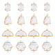 16Pcs 4 Styles Glass Connector Charms(GLAA-HY0001-10)-1