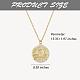 925 Sterling Silver 12 Constellation Necklace Gold Horoscope Zodiac Sign Necklace Round Astrology Pendant Necklace with Zircons Birthday Jewelry Gift for Women Men(JN1089I)-2