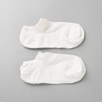 Cotton Non-slip Short Socks, Invisible Socks, White, 165x75x4mm(AJEW-WH20060-39A)
