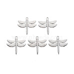 Non-Tarnish 201 Stainless Steel Pendants, Dragonfly, Stainless Steel Color, 29.5x30x2mm, Hole: 2mm(STAS-S119-148P)