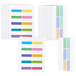 32Sheets 2 Styles Paper Index Tabs, Mixed Color, 157~170x75~127x0.2~0.4mm(OFST-SP0001-03)