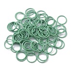 100Pcs Baking Paint Zinc Alloy Open Jump Rings, Round, Aquamarine, 16 Gauge, 12.2x1.2mm, Inner Diameter: 9.8mm(FIND-WH0032-85B-05)